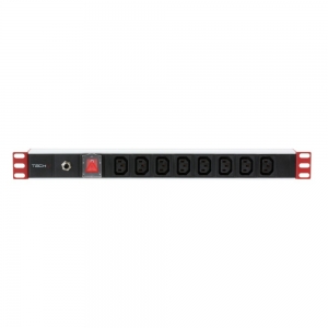 Listwa Zasilająca Pdu Rack 1u 230v/10a 8x C13 Kabel 2m